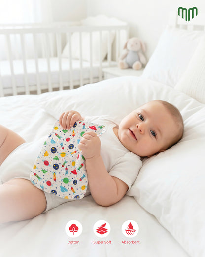 Cotton Wipes Small (Pack Of 6)