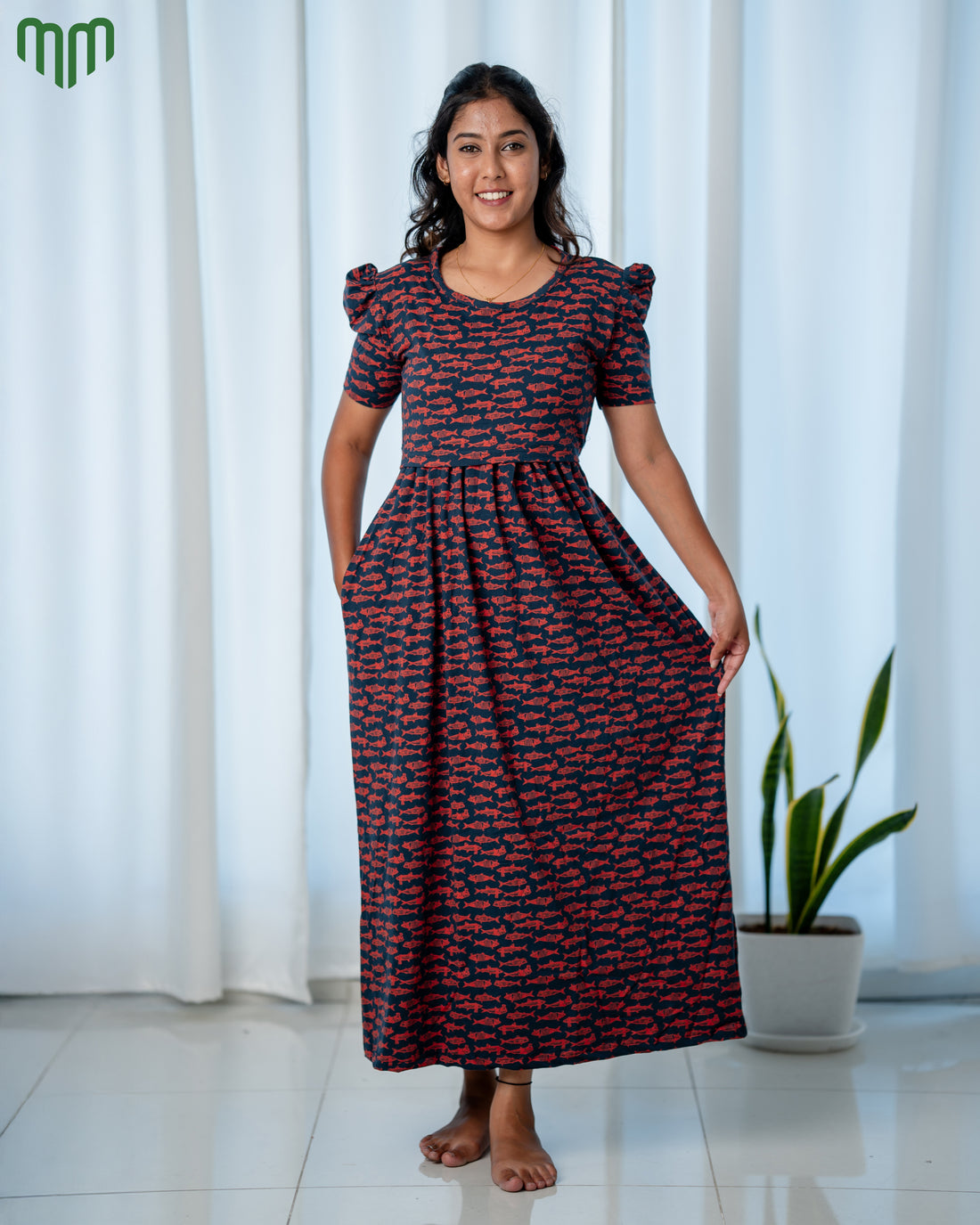 Fishy Zipless Maternity Loungewear – Full Length
