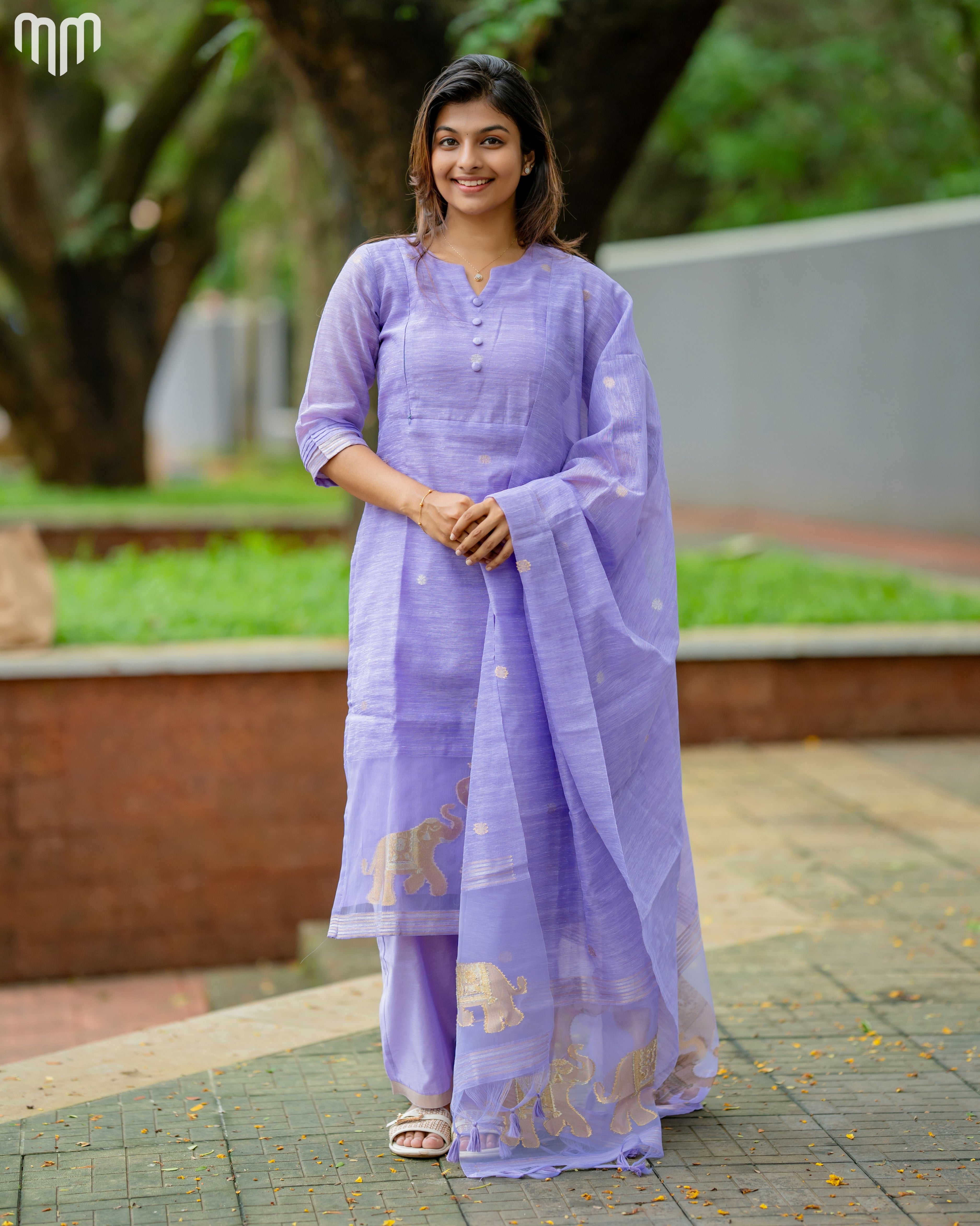 Voilet-Mimee Maternity Kurti Set