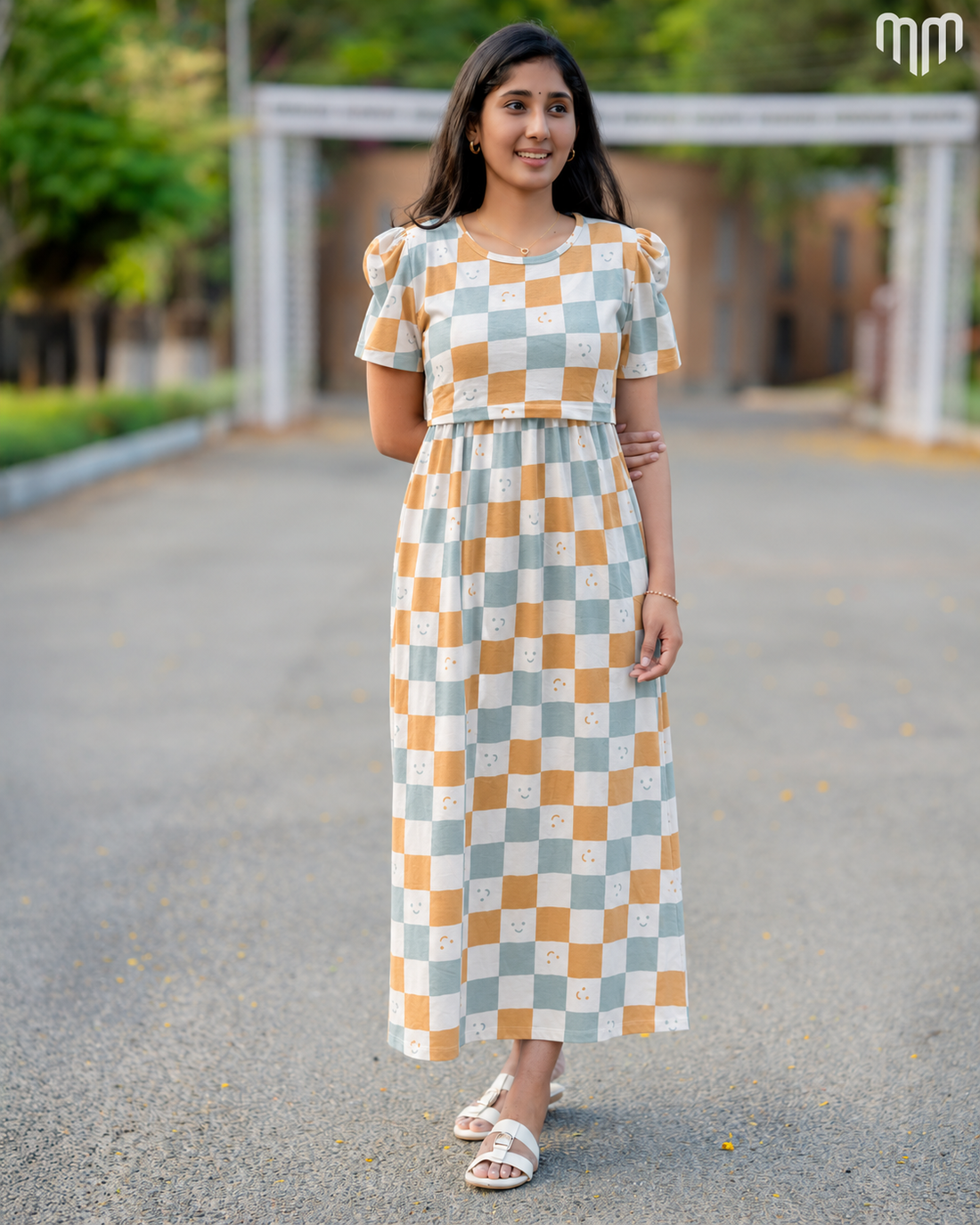 Pastel Patchwork Bloom Zipless Maternity Loungewear – Full Length - product image 1 | MMWEAR