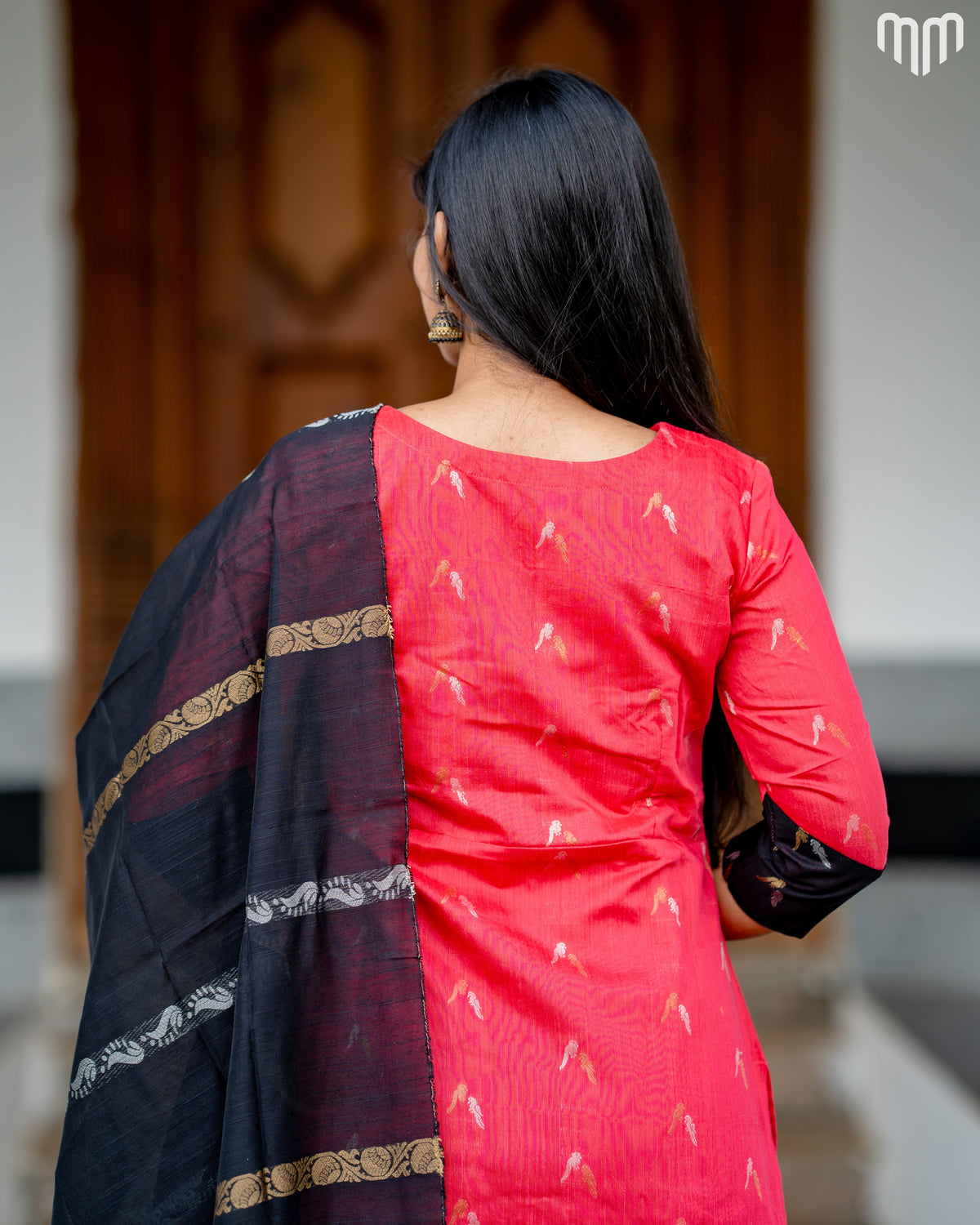 Siyara Premium Raw Silk Maternity Kurti Set with top cotton lining