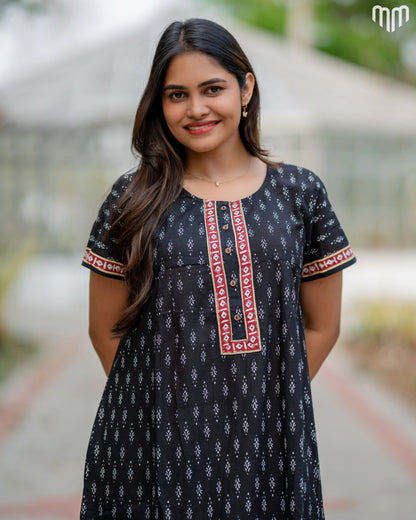 Kaira Cotton Essential Button-Up Nighty