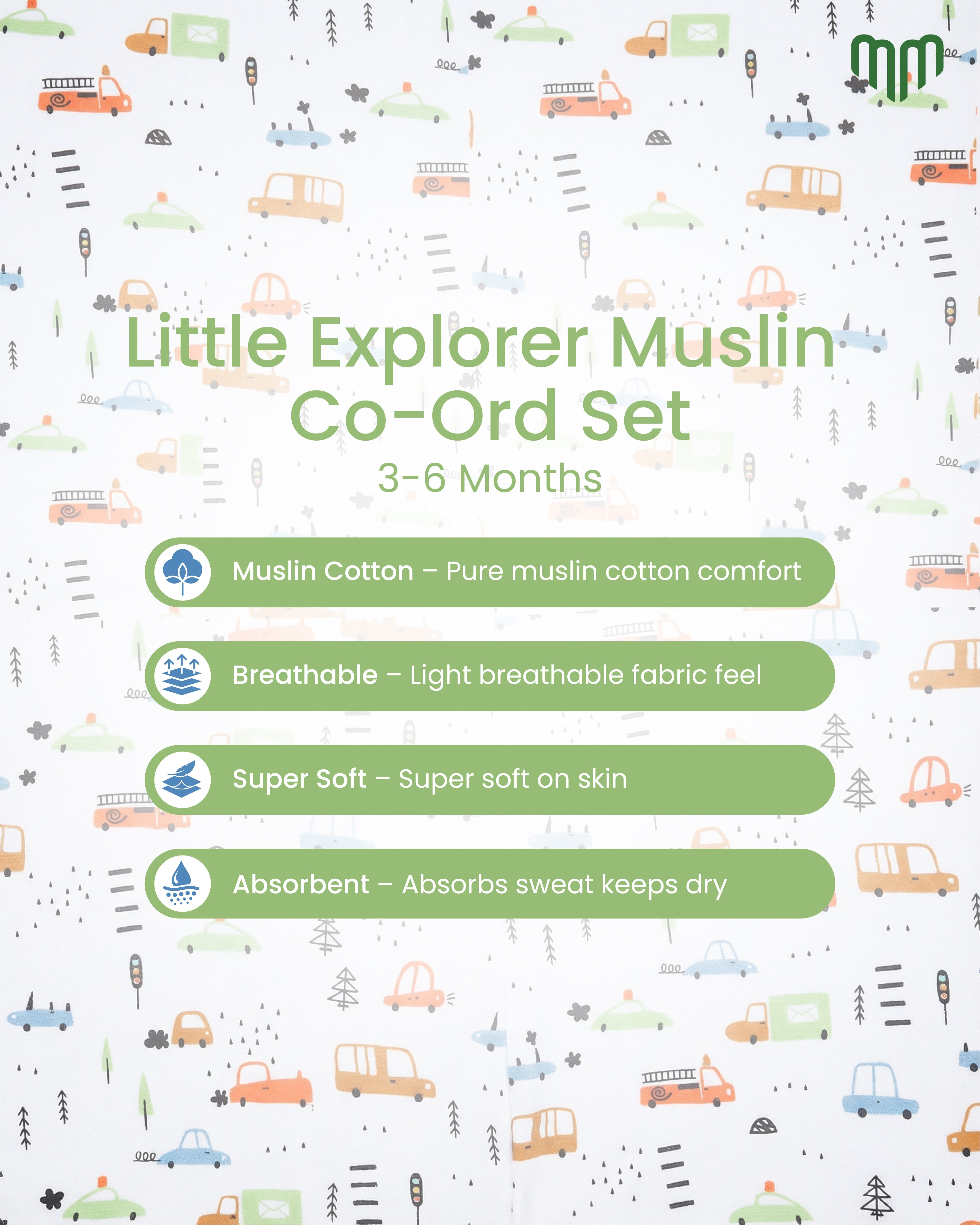 Little Explorer Muslin Co-ord set