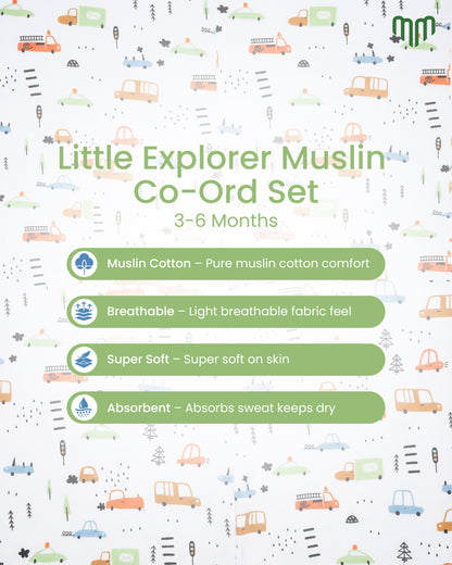 Little Explorer Muslin Co-ord set