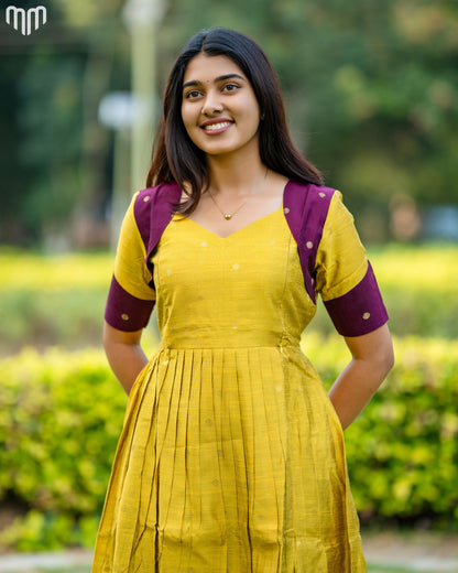 Golden Kanmani_V2 Maternity Maxi