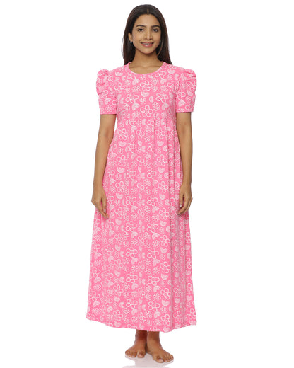 Pink-Bloom Casual Loungewear -  Full Length