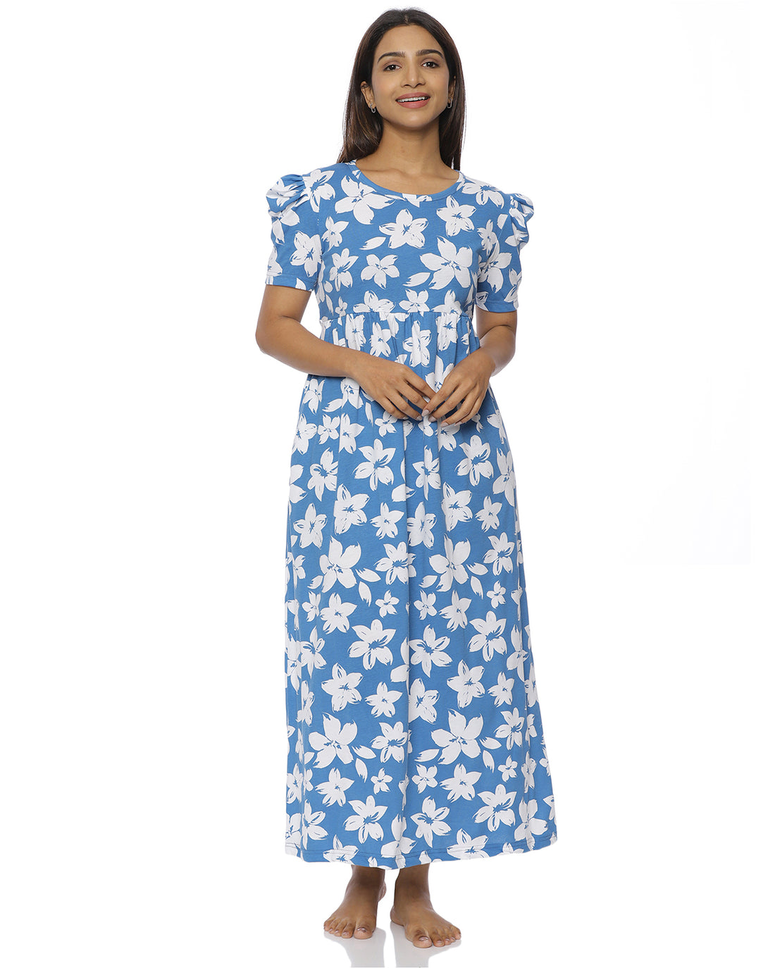 Fusion v2 | Casual Non-Maternity Loungewear - Puff Sleeve | Full Length