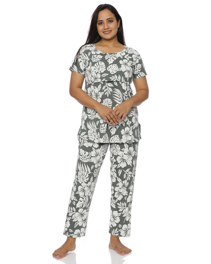 Champa  Zipless Feeding Pant Set