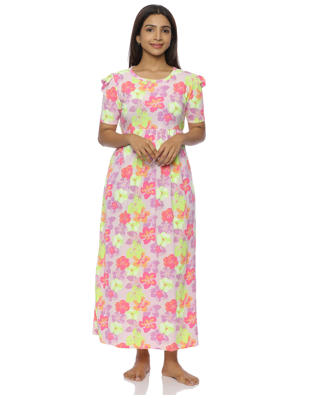 Suba | Casual Non-Maternity Loungewear - Puff Sleeve | Full Length