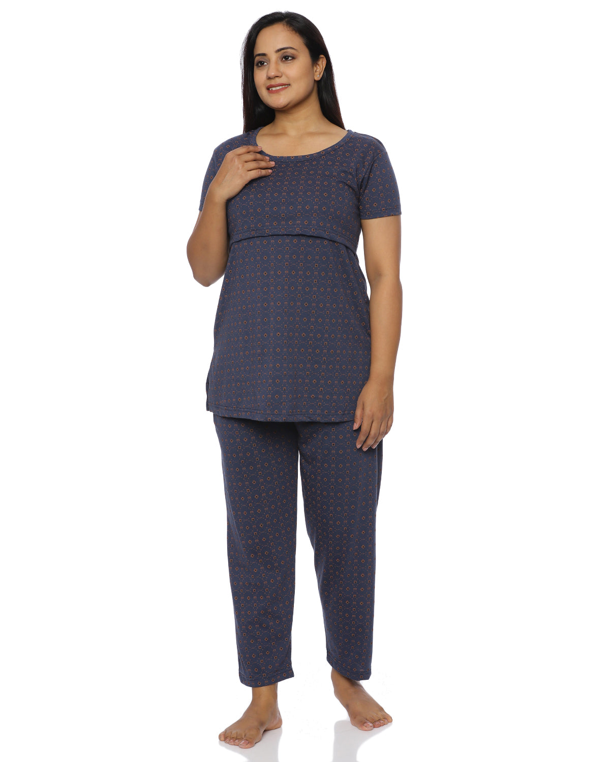 Chaitali  Zipless Feeding Pant Set
