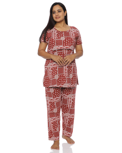 Kashvi  Zipless Feeding Pant Set