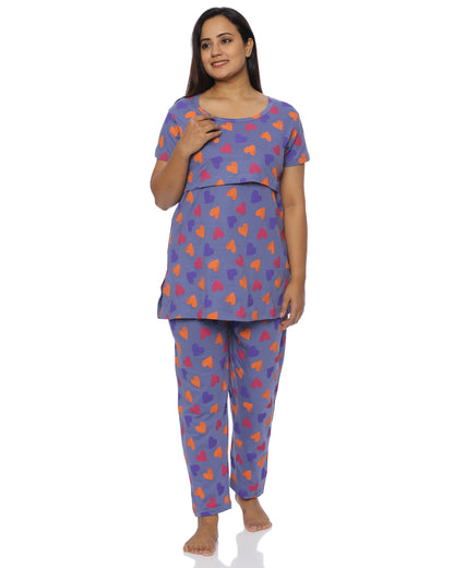 Savya  Zipless Feeding Pant Set