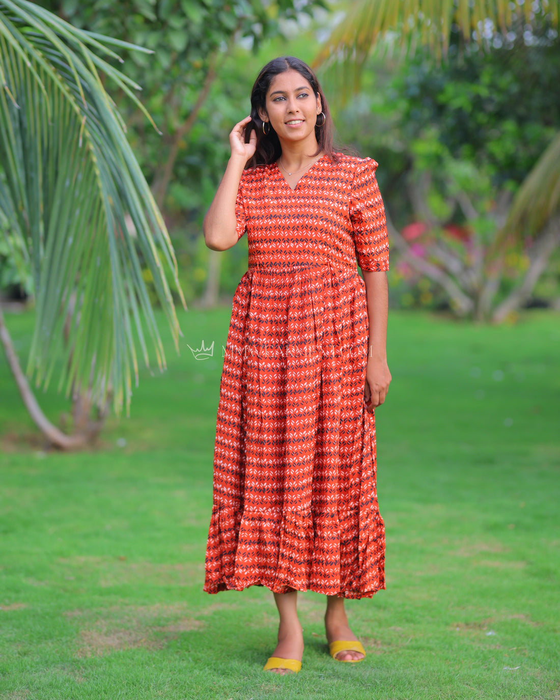 Saanvi | Maternity Maxi with Full Lining [Double Side Zips]
