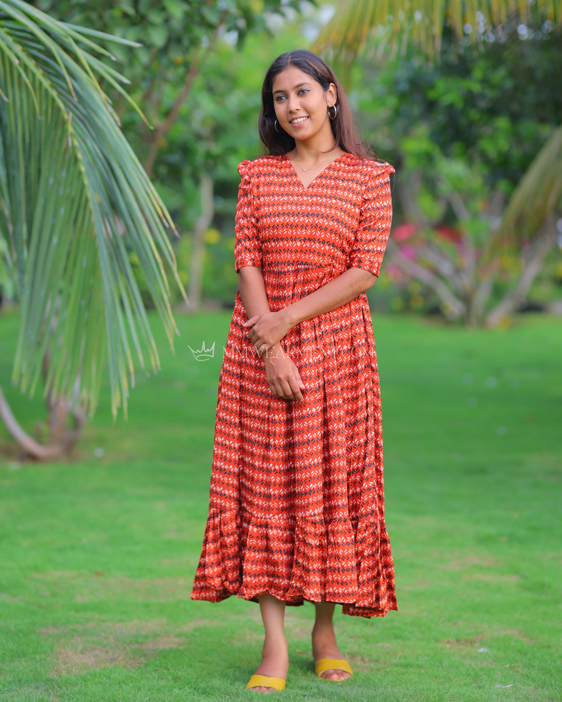 Saanvi | Maternity Maxi with Full Lining [Double Side Zips]