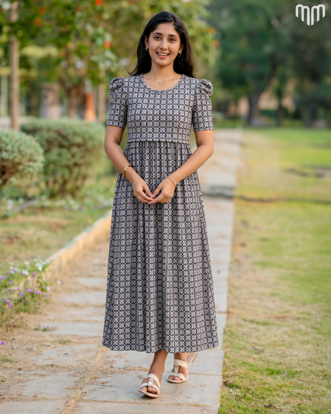 Monochrome Mosaic Zipless Maternity Loungewear – Full Length - product image 1 | MMWEAR