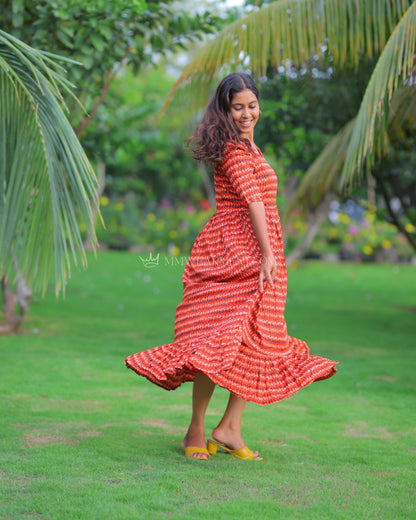 Saanvi | Maternity Maxi with Full Lining [Double Side Zips]