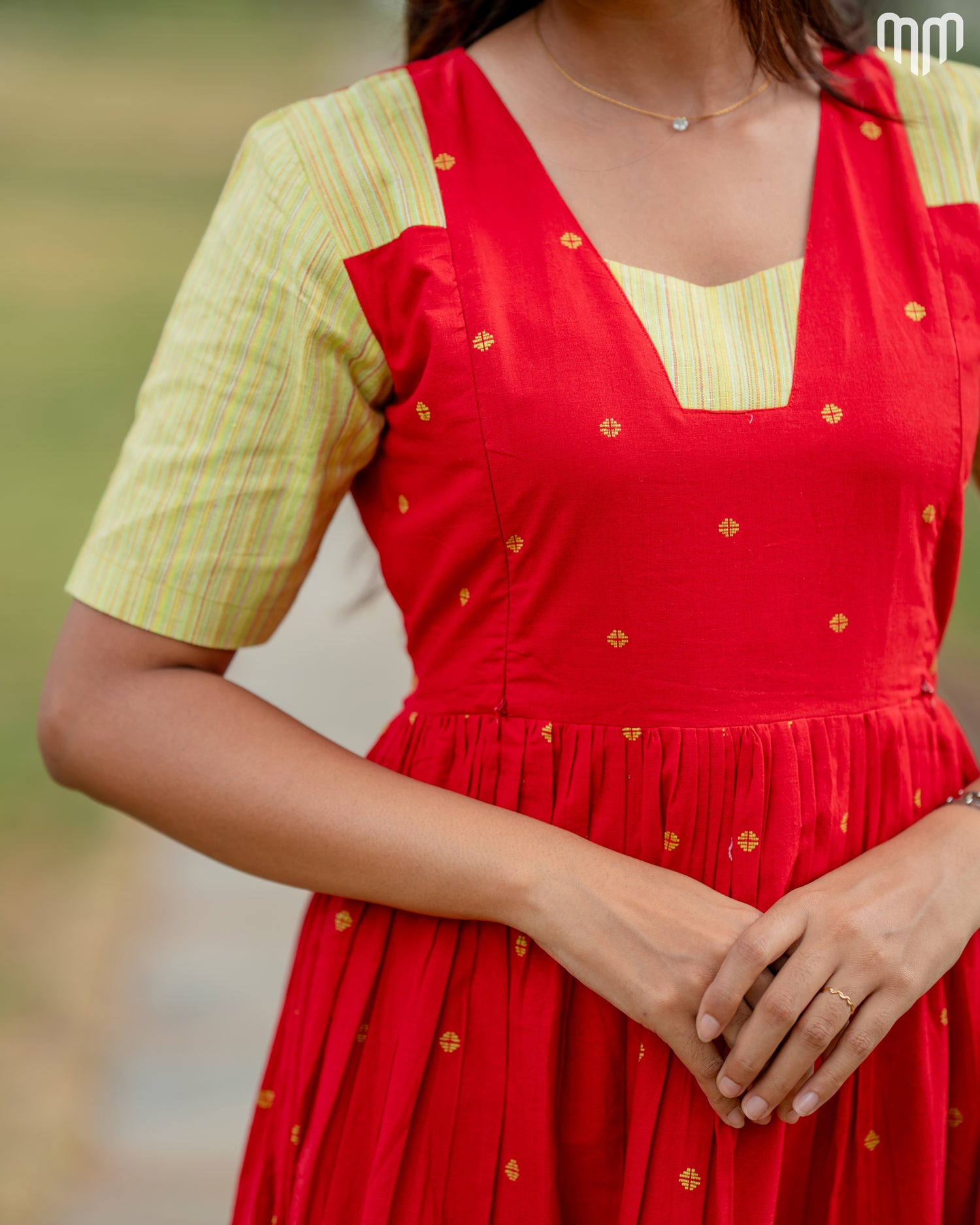 Anjala Handloom Cotton Maternity Maxi