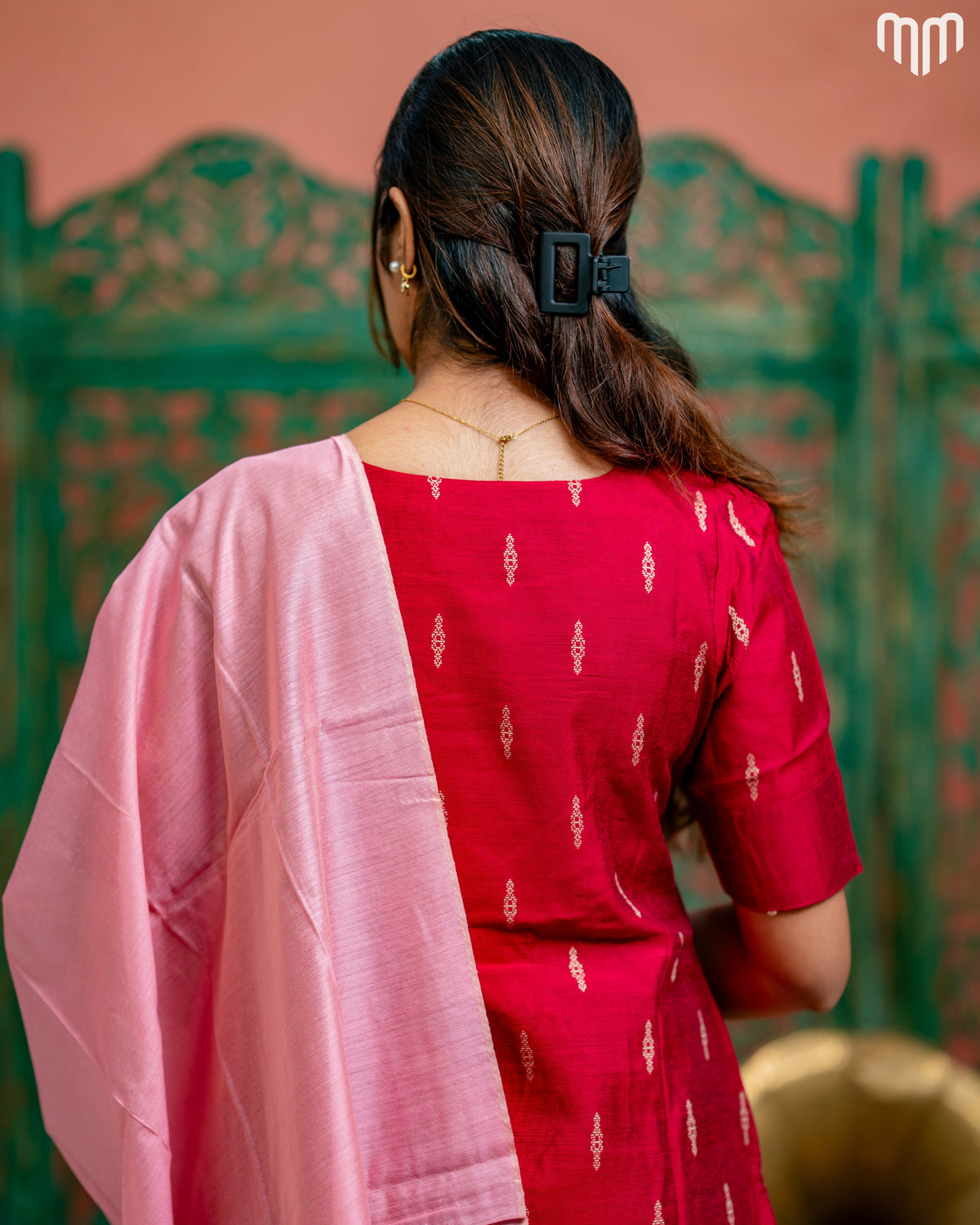 Radhai_Pink Maternity Kurti Set