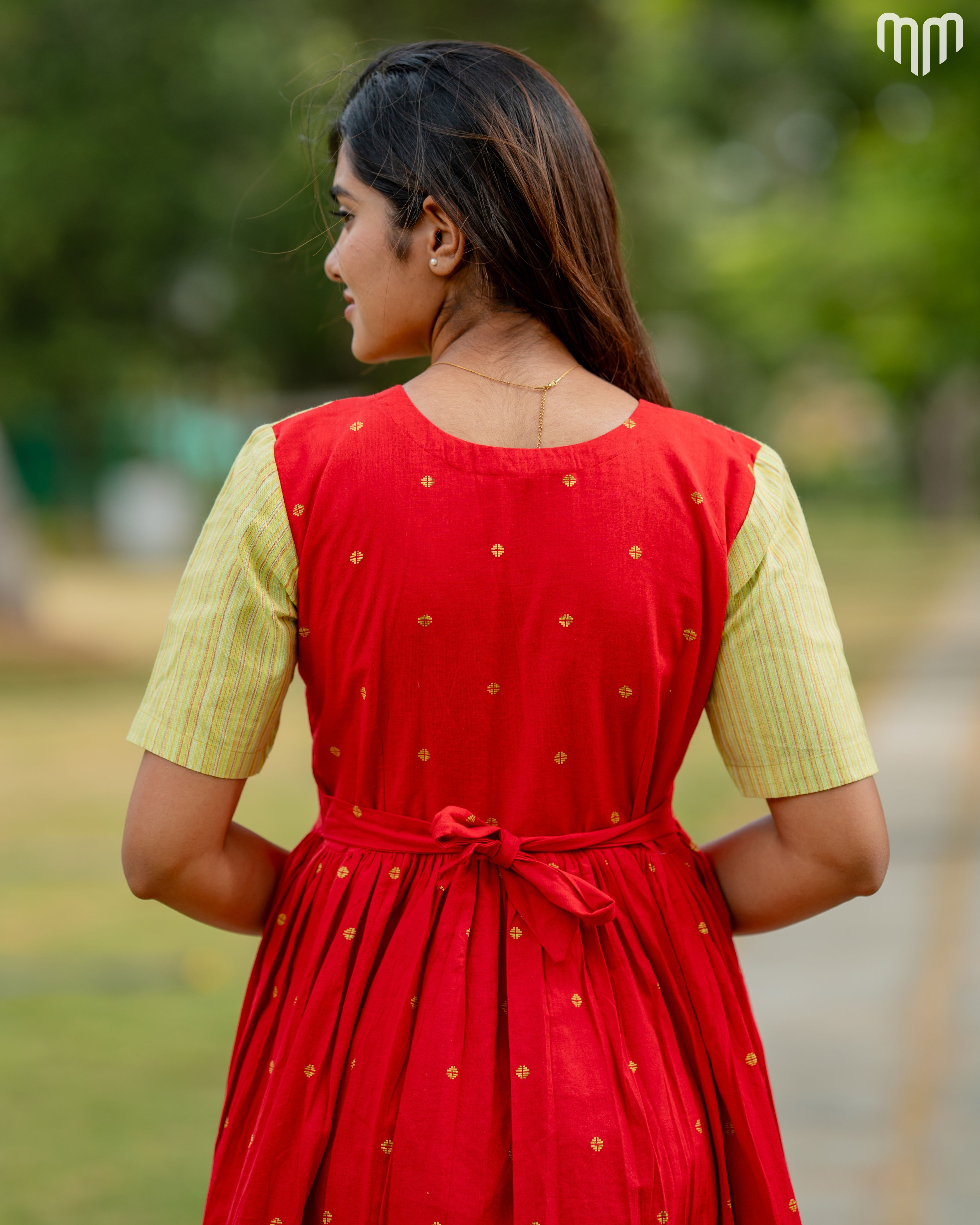 Anjala Handloom Cotton Maternity Maxi