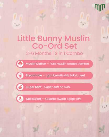 Little Bunny Muslin Co-ord set