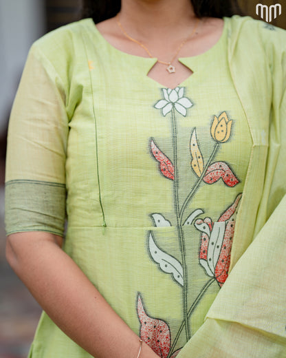 Kritika Maternity Kurti Set with top cotton lining