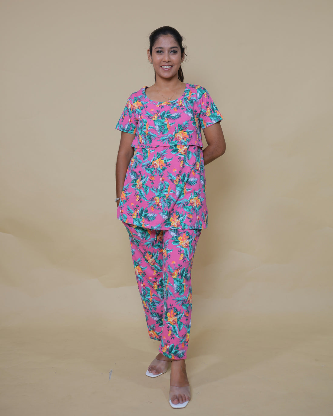 Aisha  Zipless Feeding Pant Set