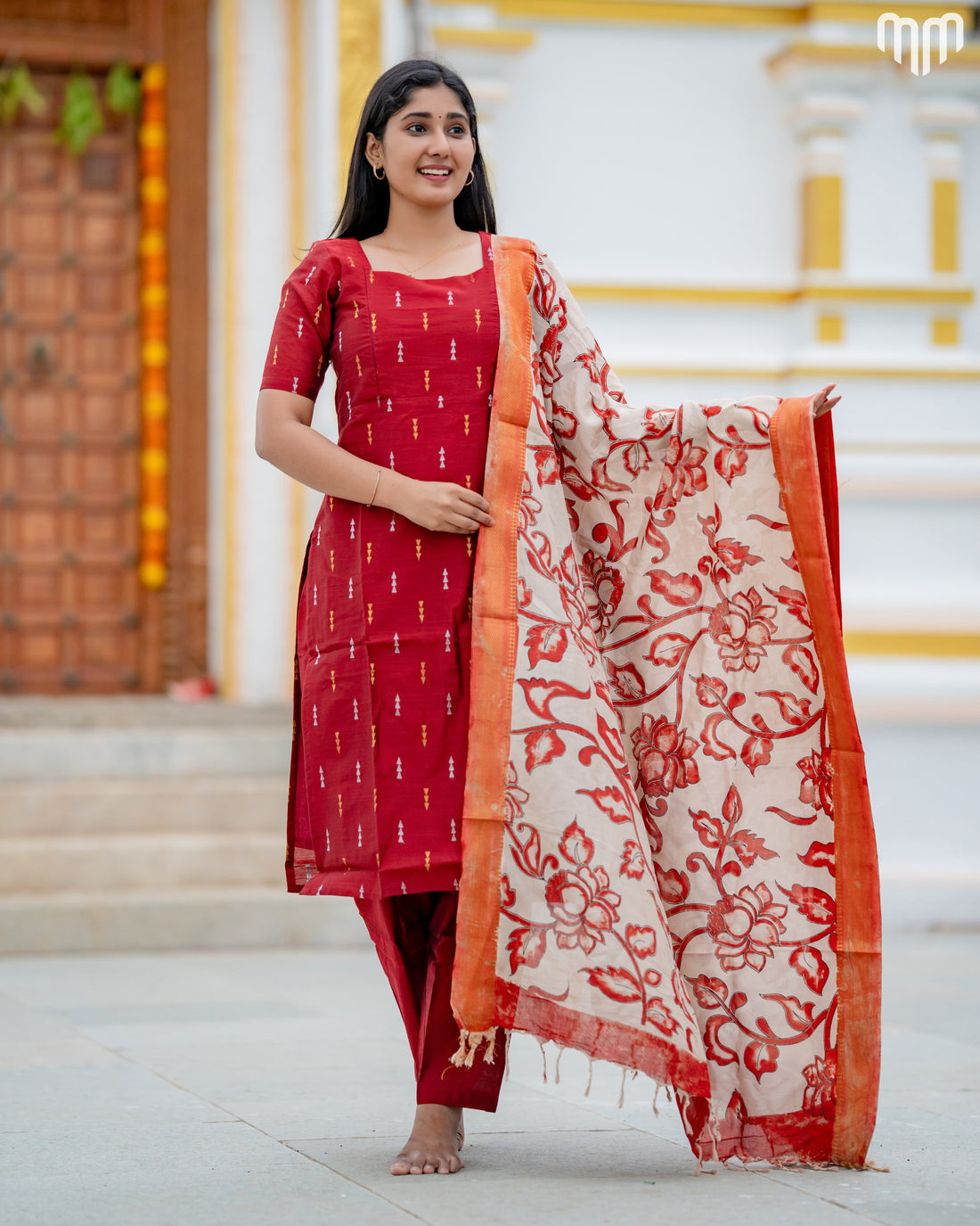 Rukmini  Premium Raw Silk Maternity Kurti Set with top cotton lining - product image 1 | MMWEAR