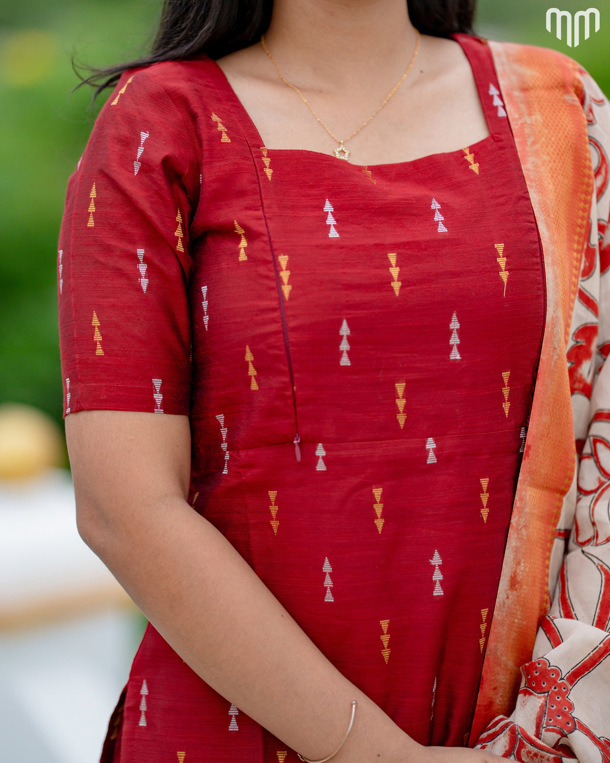 Rukmini  Premium Raw Silk Maternity Kurti Set with top cotton lining