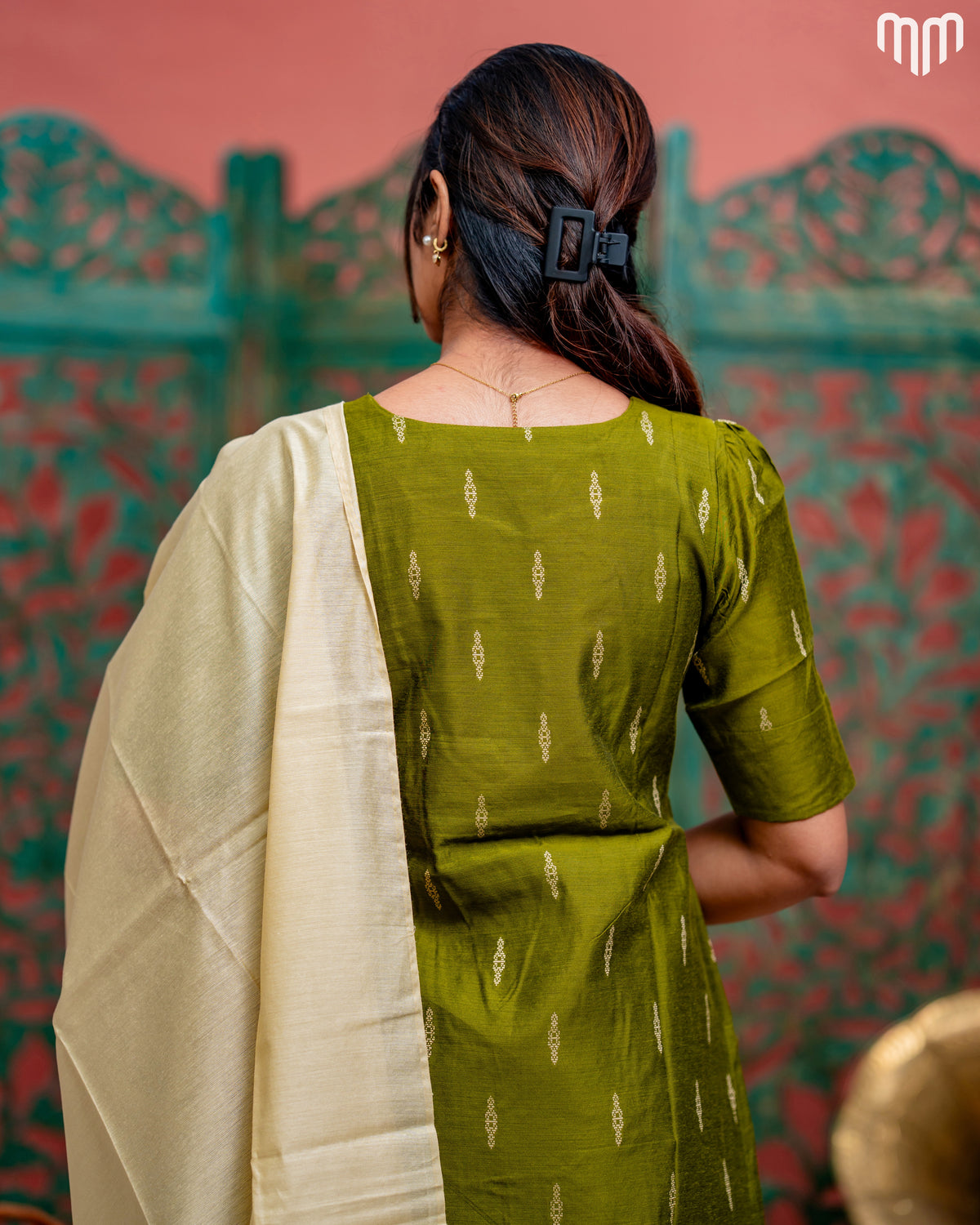 Radhai_Olive Maternity Kurti Set