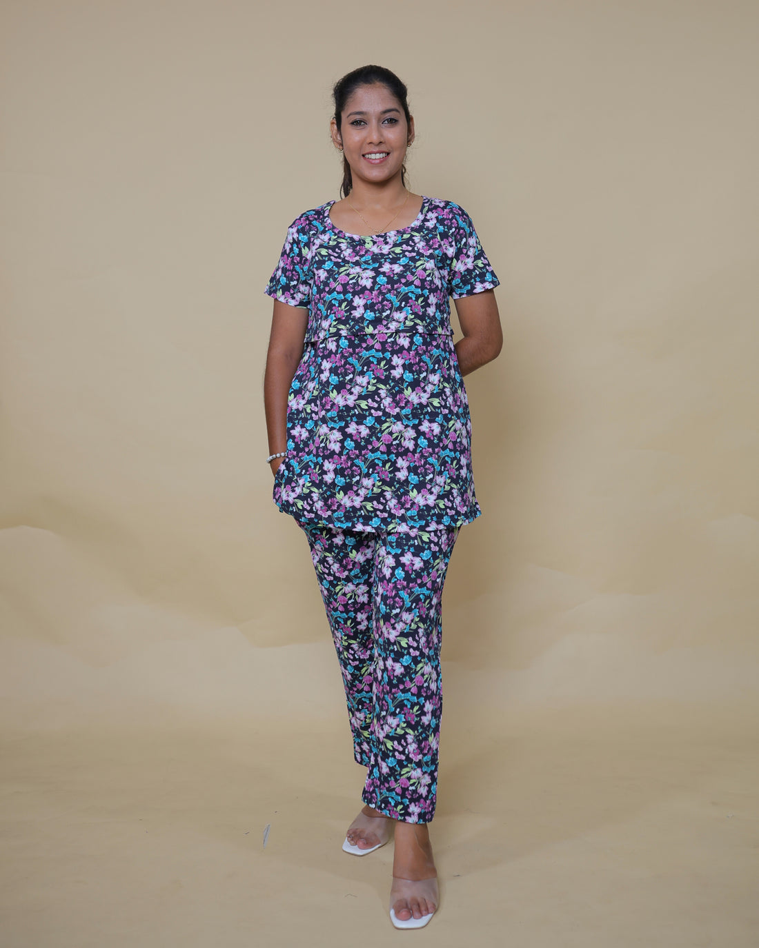 Mansi  Zipless Feeding Pant Set