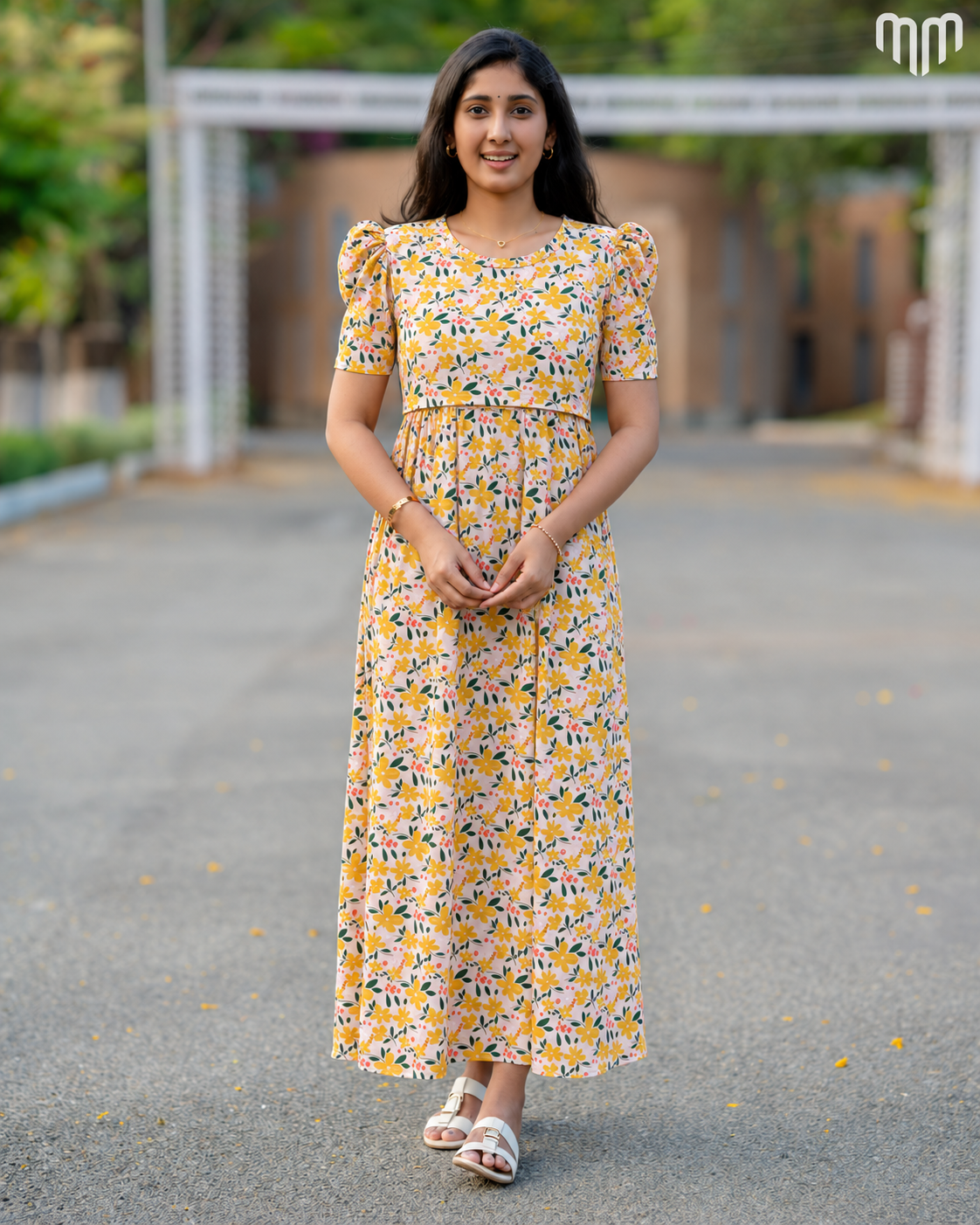 Sunshine Garden Zipless Maternity Loungewear – Full Length