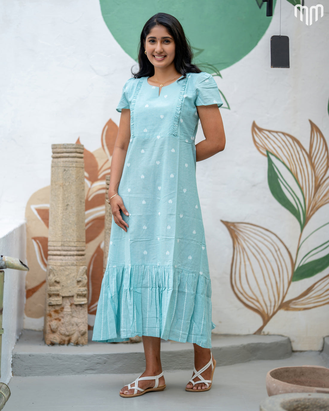 Crazy_Green Maternity Maxi