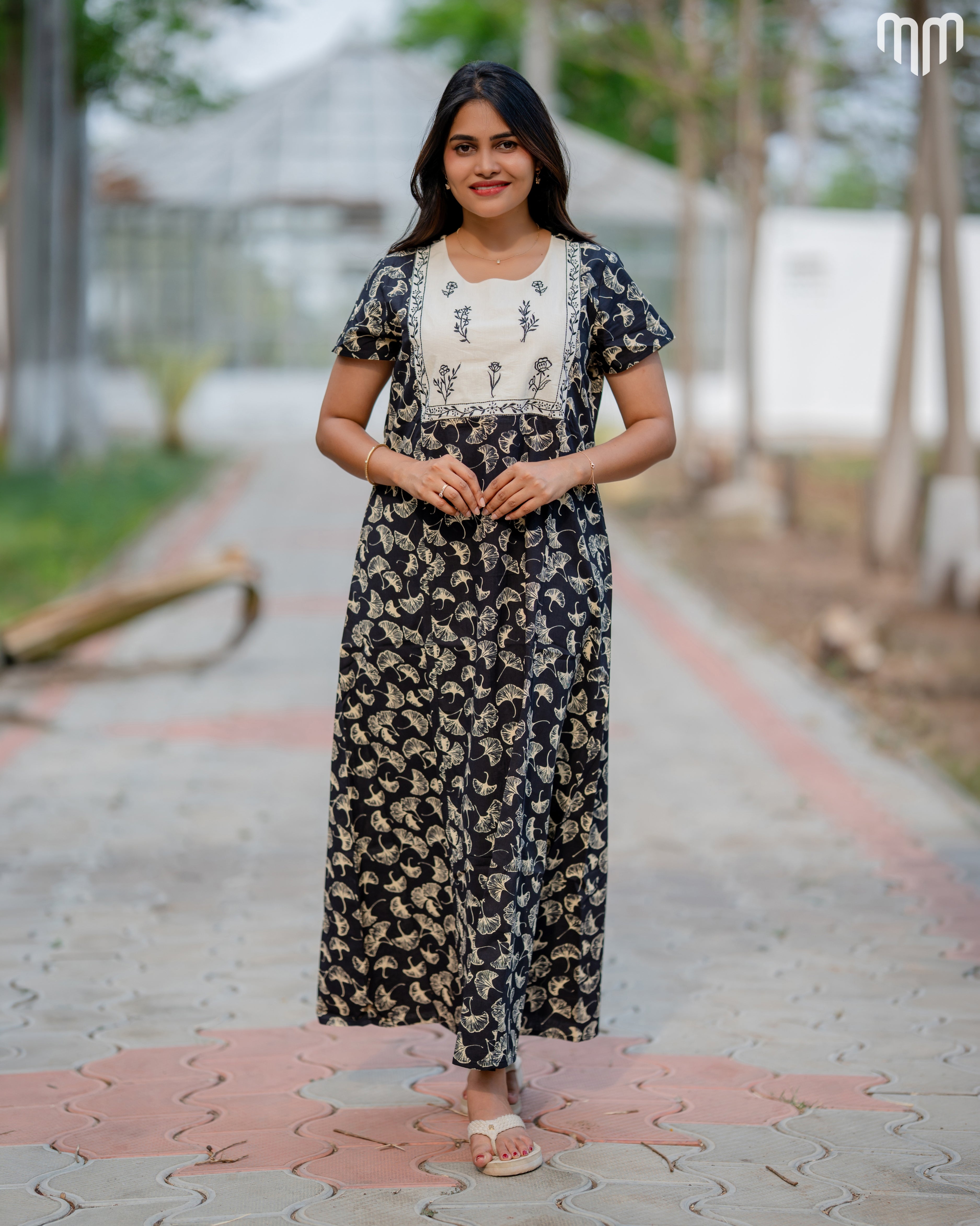 Mehar Embroidered Nighty