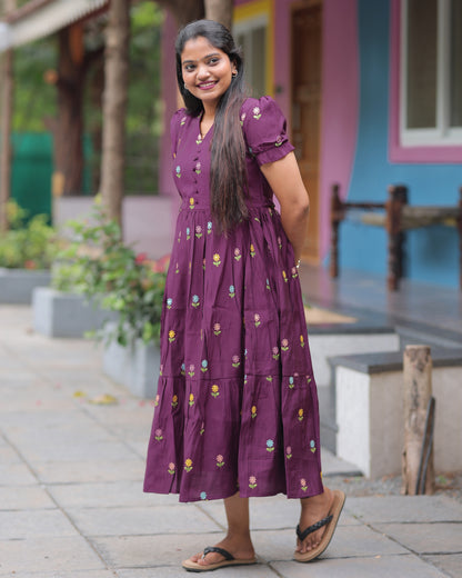 Roman Silk _V1 Maternity Maxi