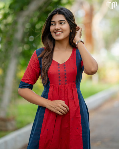 Mysha Handloom Cotton Maternity Maxi