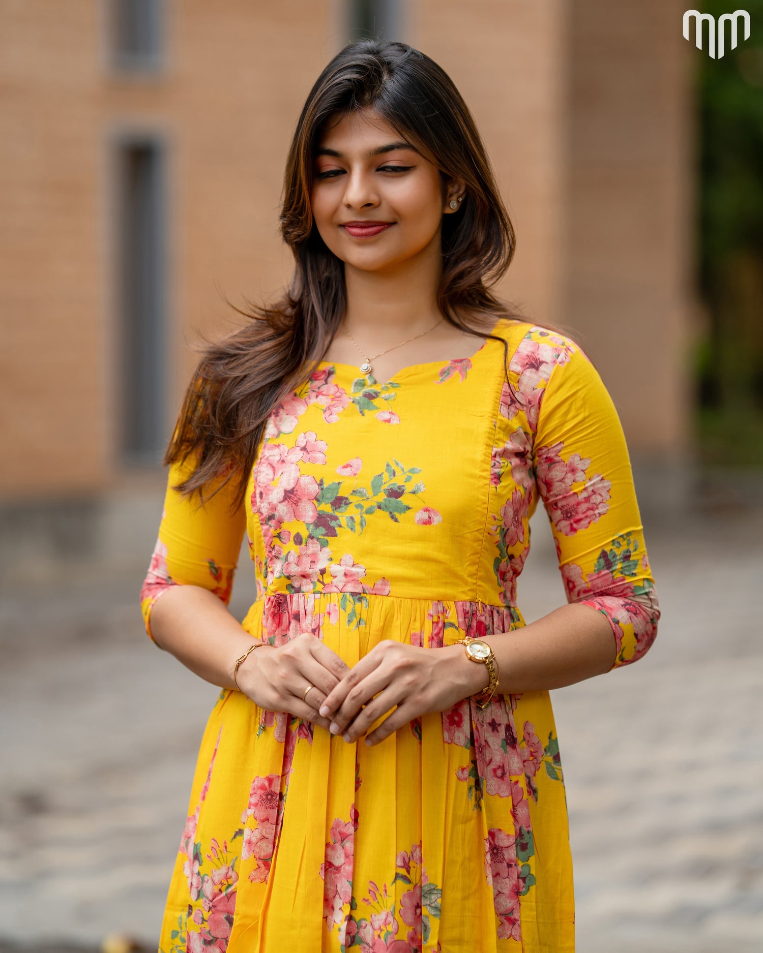 Blossom_yellow Maternity Maxi