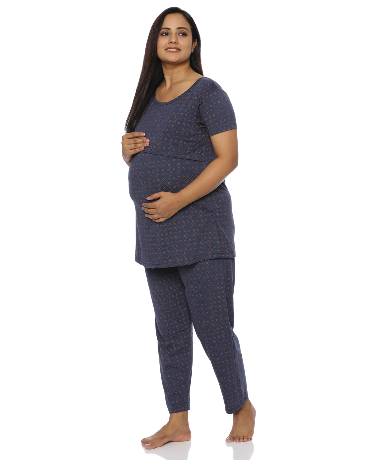 Chaitali  Zipless Feeding Pant Set
