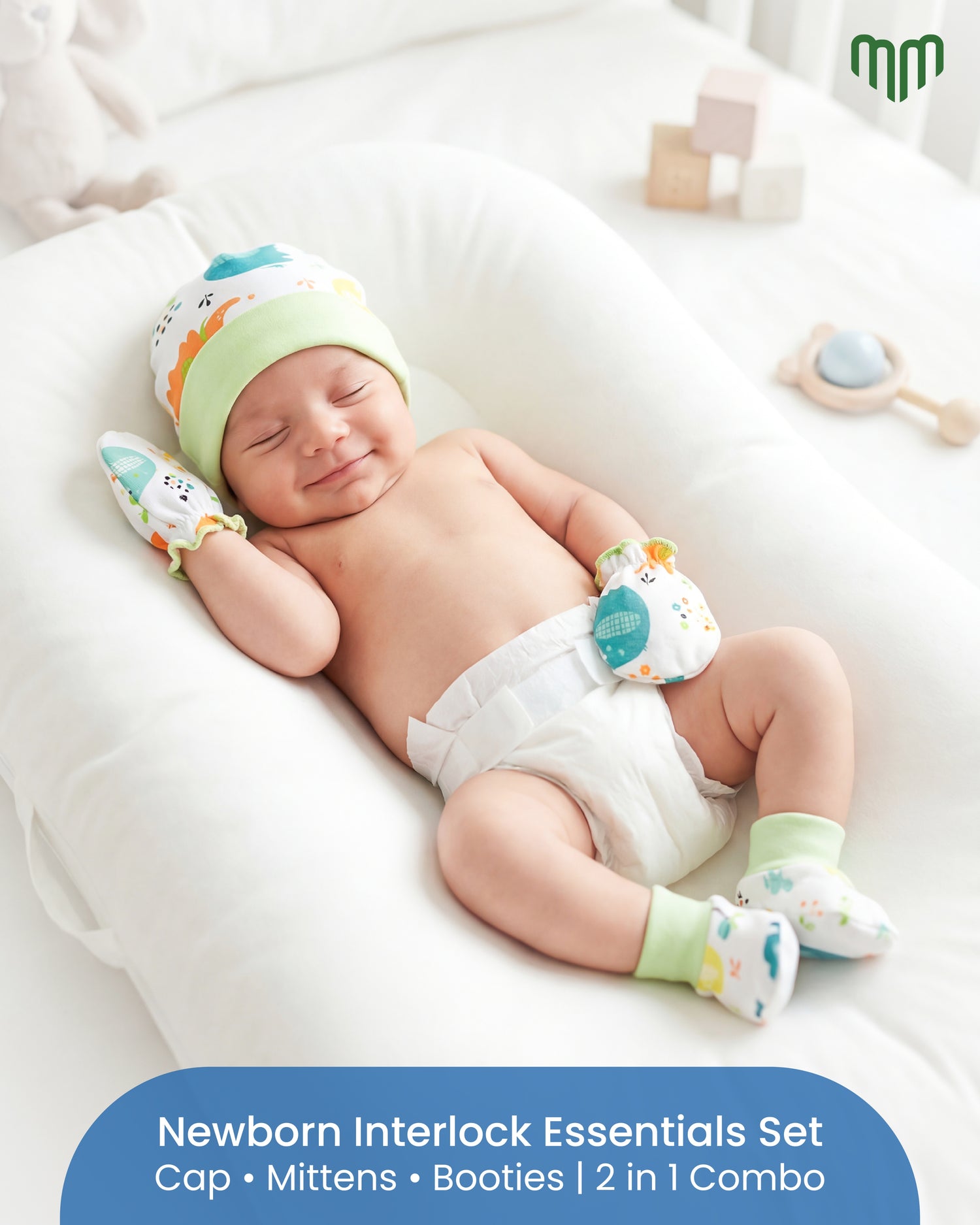 Cap, Mittens and Booties - Pack of 3