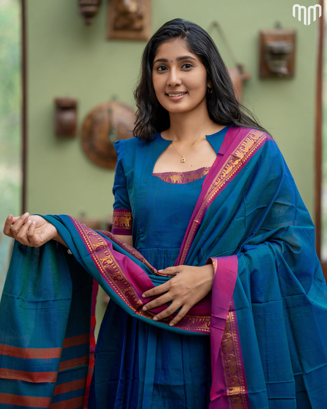 Narayanapet_V1 Maternity Maxi With Dupatta