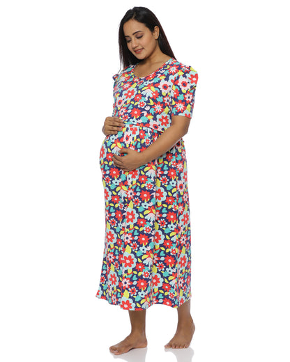 Dhara Zipless Maternity Loungewear – Calf Length