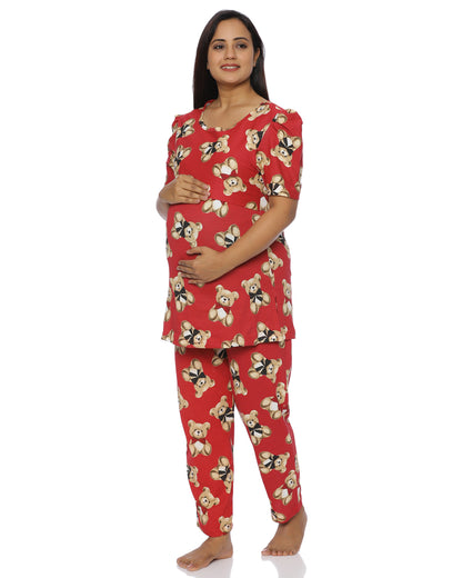 Teddy Zipless Feeding Pant Set