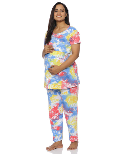Vamika  Zipless Feeding Pant Set