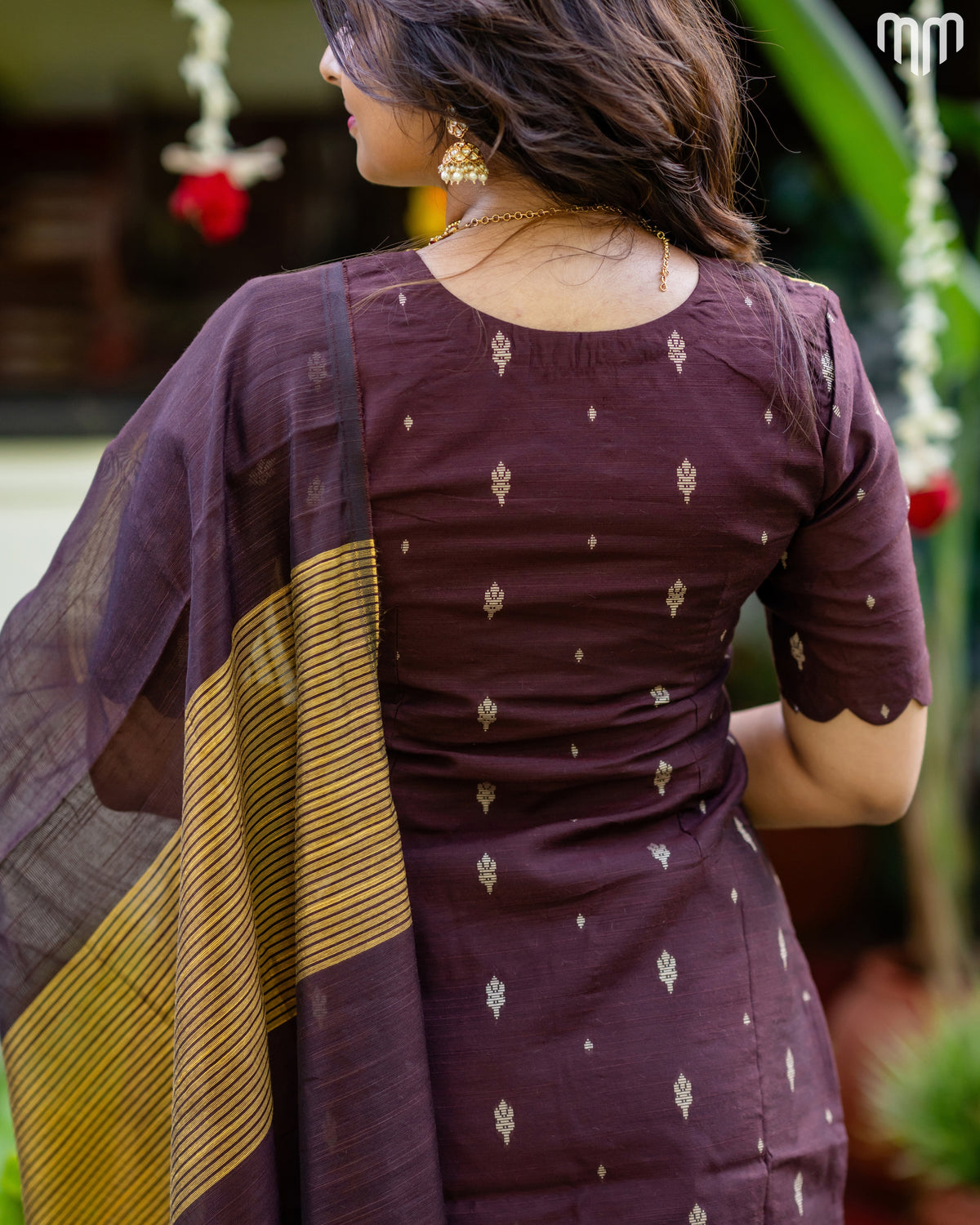 Mullai_V3 Premium Raw Silk Maternity Kurti Set with top cotton lining