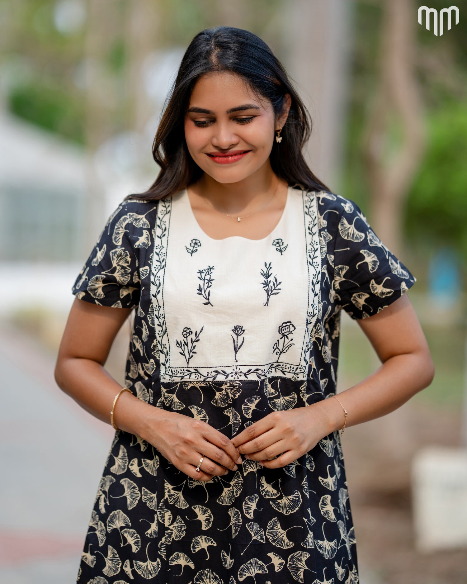 Mehar Embroidered Nighty