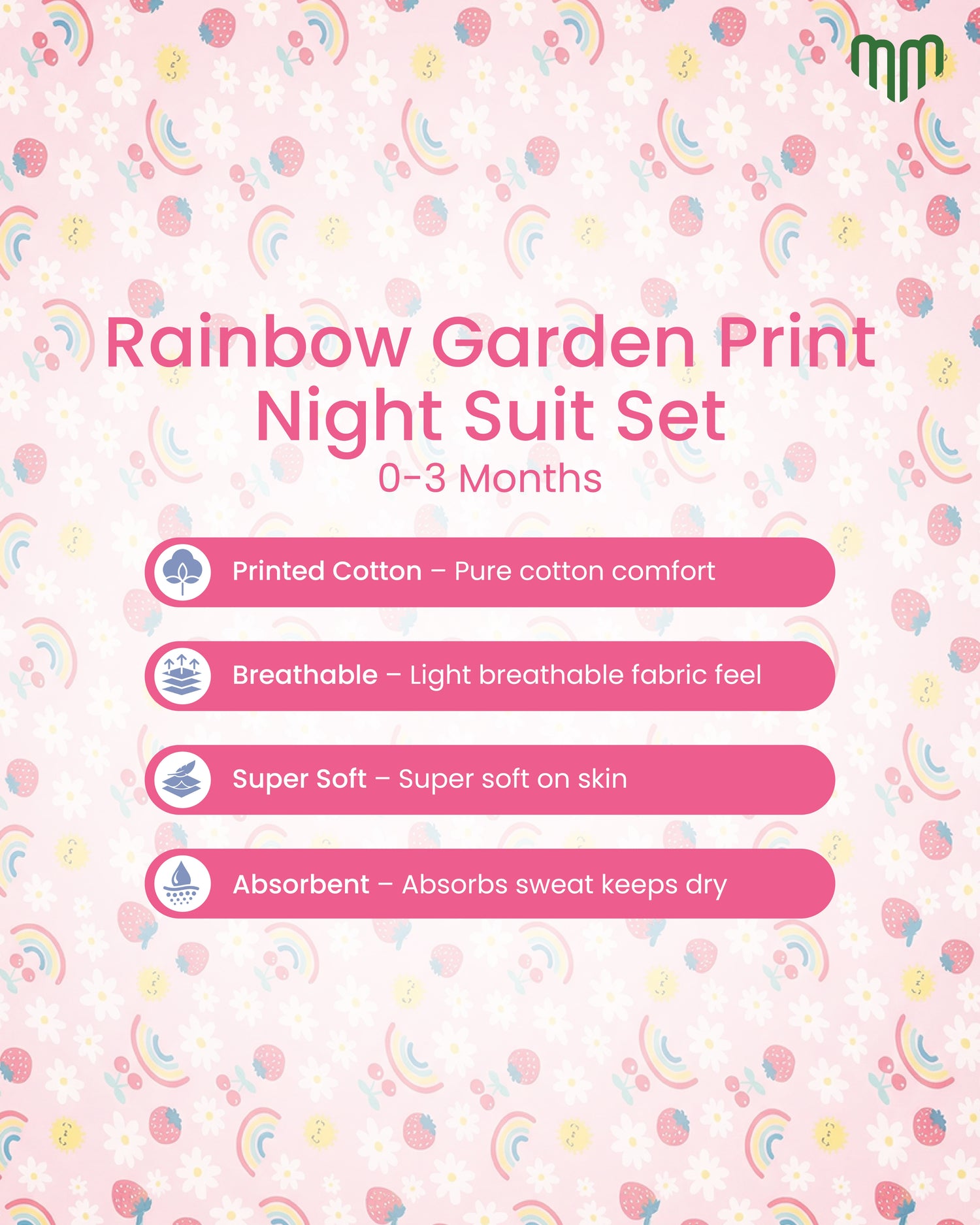 Little Blossom Night Sleep Suit