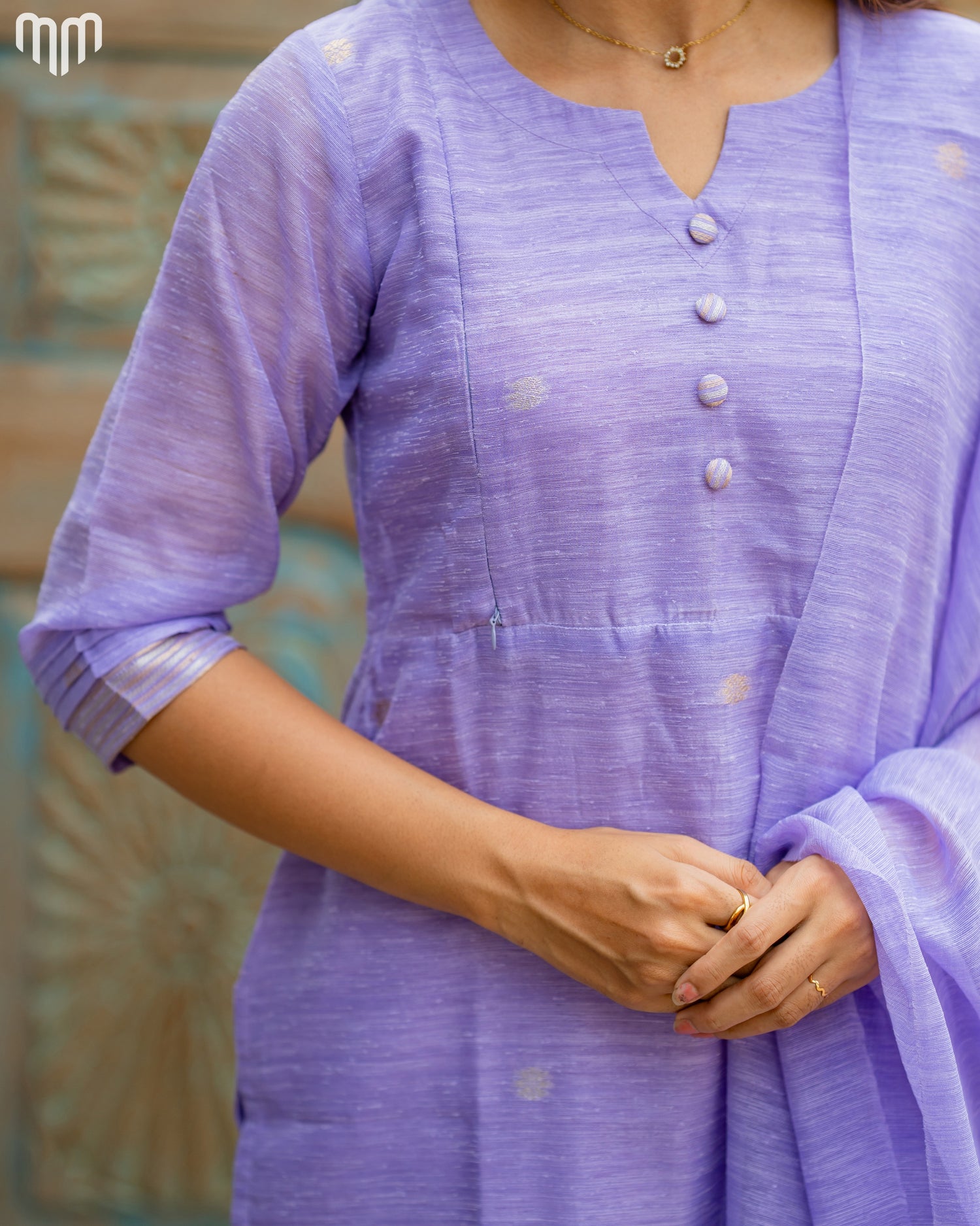 Voilet-Mimee Maternity Kurti Set