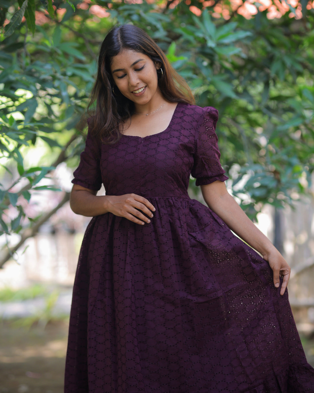Wine Hakoba_V1 Maternity Maxi