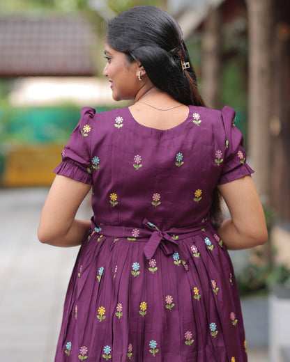 Roman Silk _V1 Maternity Maxi
