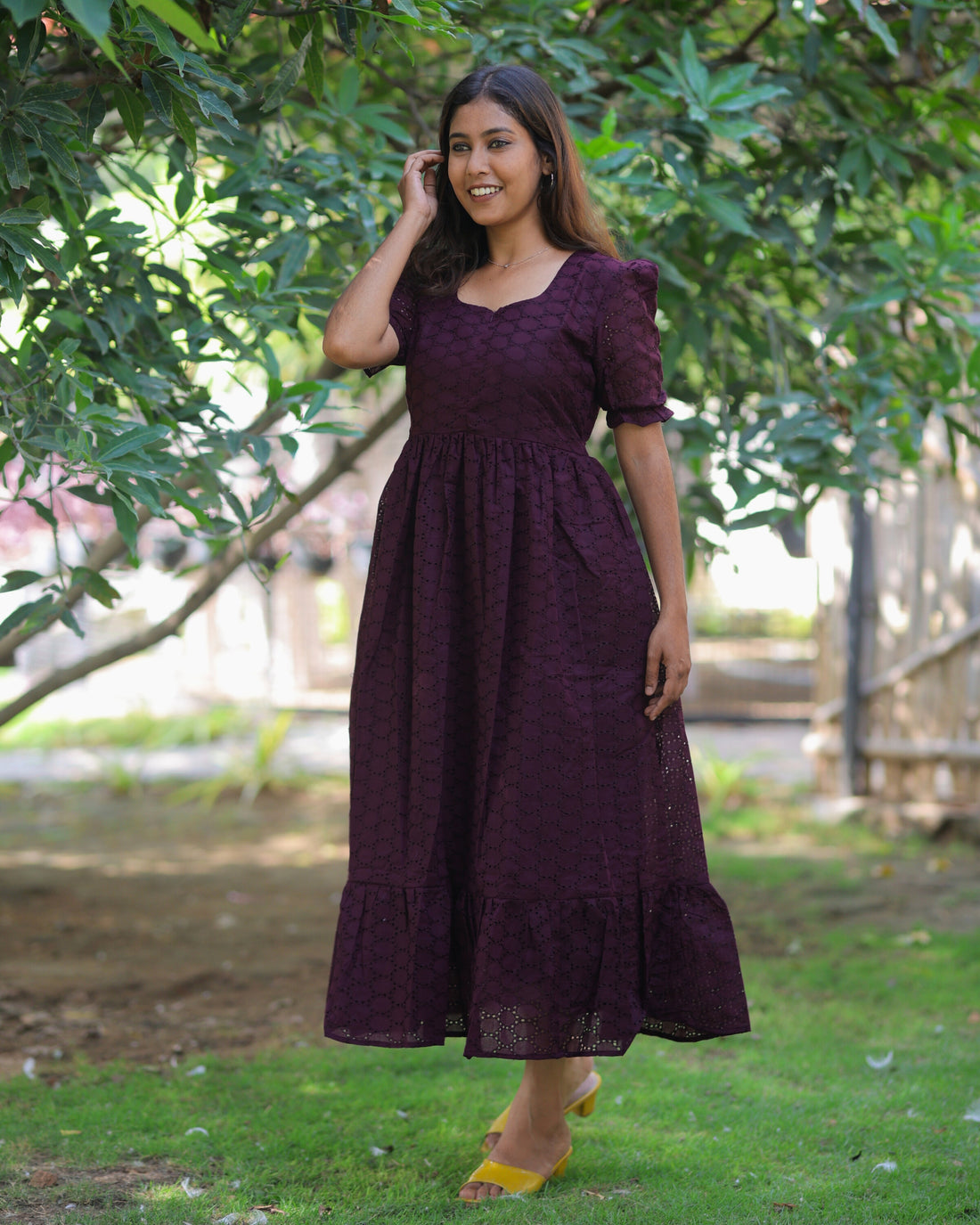 Wine Hakoba_V1 Maternity Maxi
