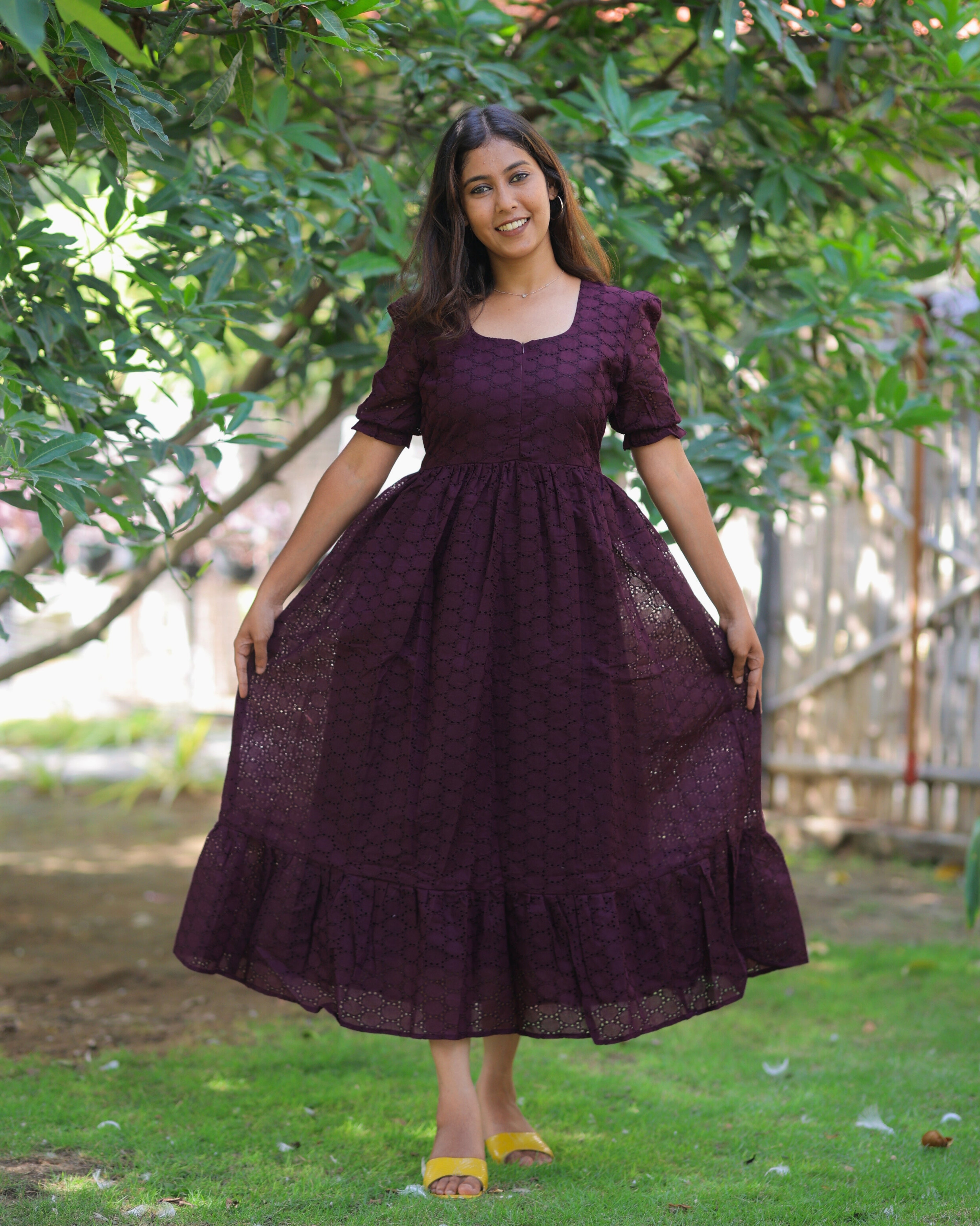 Wine Hakoba_V1 Maternity Maxi